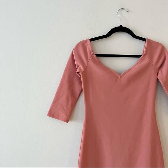 Revolve LPA Midi Dress 130 in Rose Pink - Picture 4 of 7